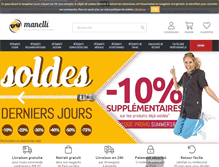 Tablet Screenshot of manelli.fr